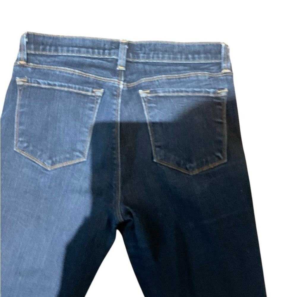 J Brand Blue Skinny Jeans with Two-Tone Design